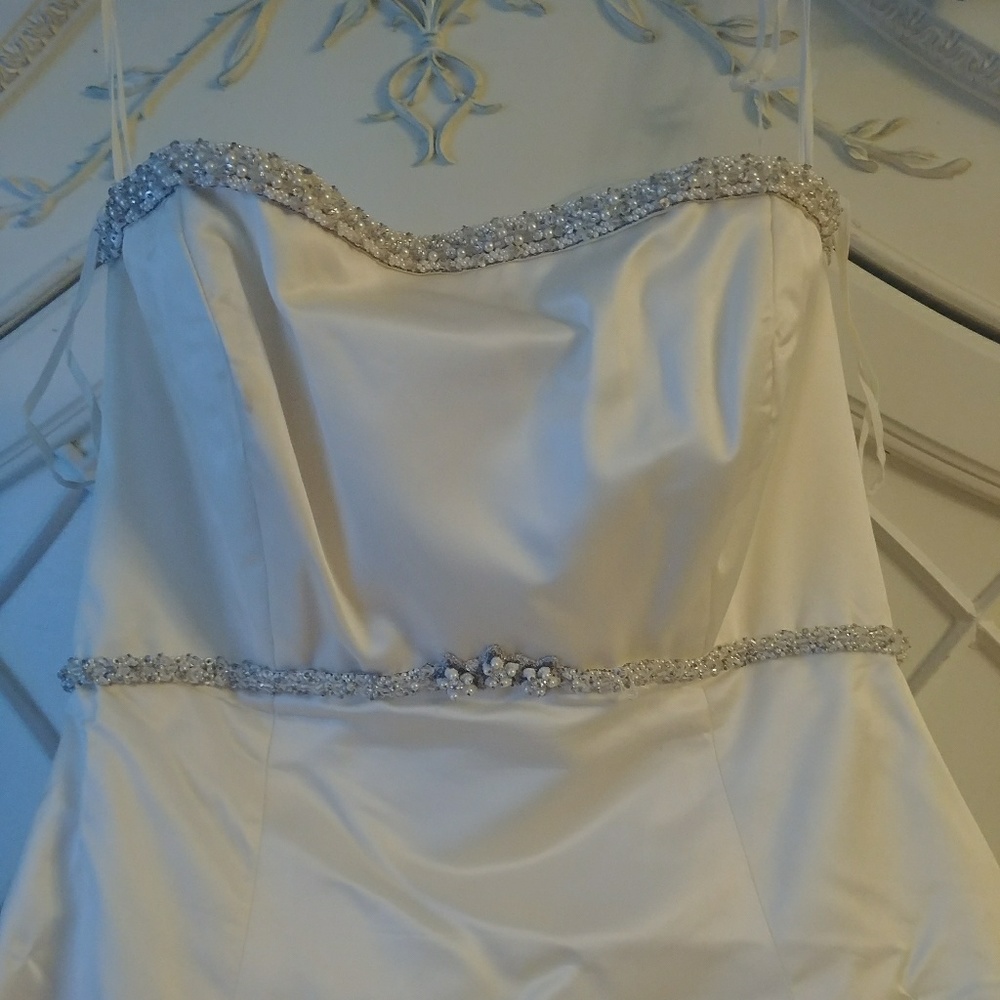 Alvina Valenta satin wedding dress - Picture 7 of 8